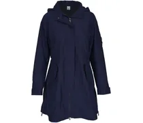 Parka mit Logo-Patch - Blau