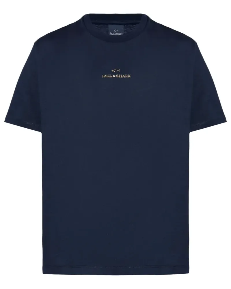 Paul & Shark T-Shirt mit Logo-Print - Blau Blau