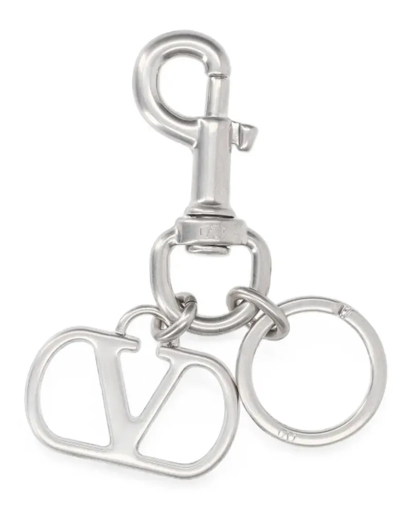 Valentino Garavani VLogo Signature Schlüsselanhänger - Silber Silber