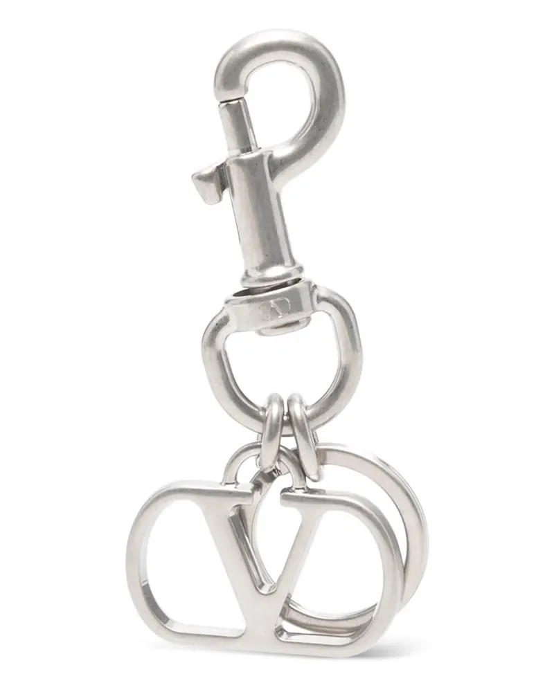 Valentino Garavani VLogo Signature Schlüsselanhänger - Silber Silber