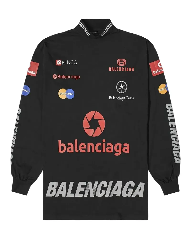 Balenciaga Top League long-sleeve T-shirt - Schwarz Schwarz