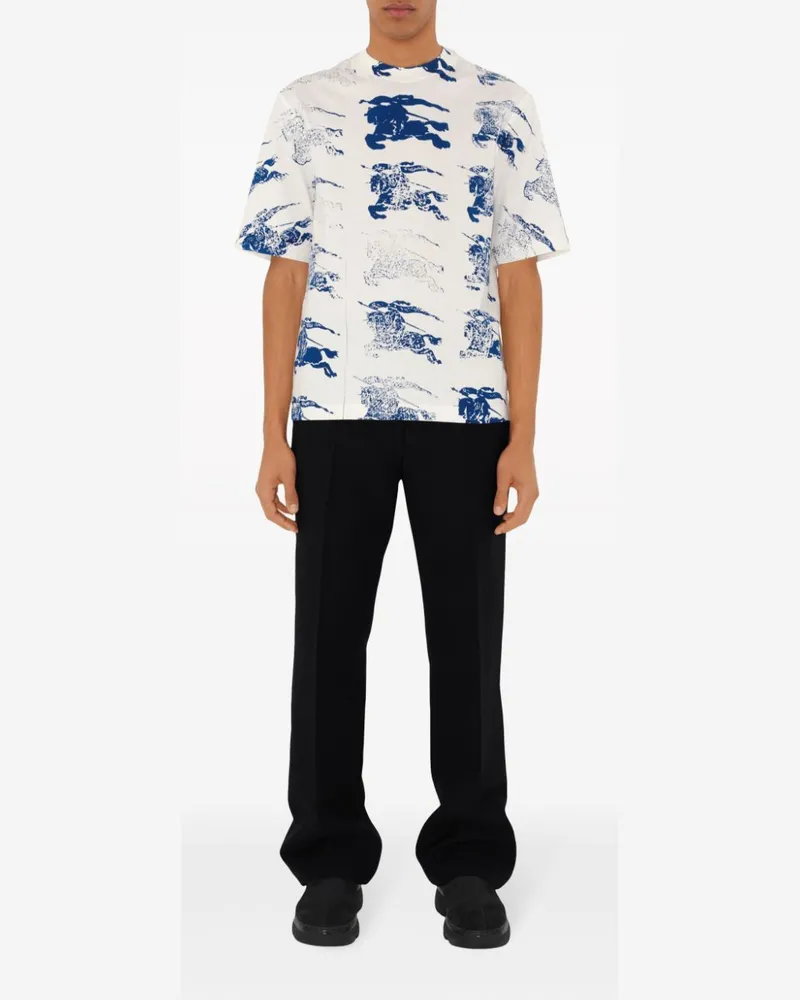 Burberry T-Shirt mit EKD-Stempel-Print - Weiß Weiß