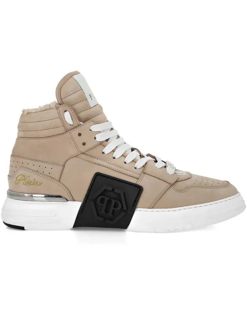 Philipp Plein Sneakers mit Hexagon-Applikation - Nude Nude