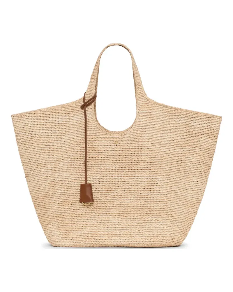 Anine Bing Lili Tote Bag aus Raffiabast - Nude Nude