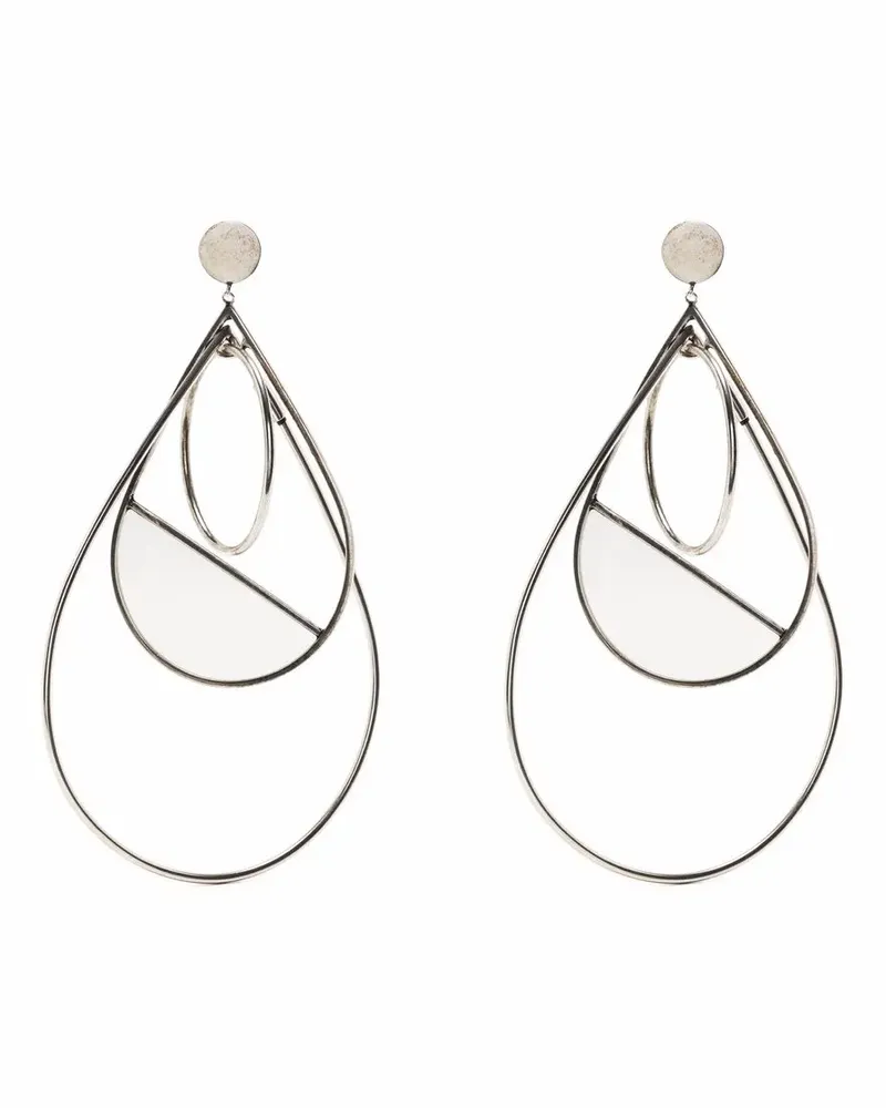 KRIZIA Oversized-Hängeohrringe - Silber Silber