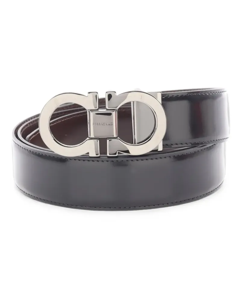 Ferragamo 2020s Gancini Gürtel - Schwarz Schwarz