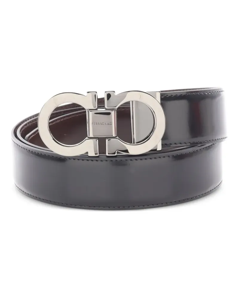 Ferragamo 2020s Gancini Gürtel - Schwarz Schwarz