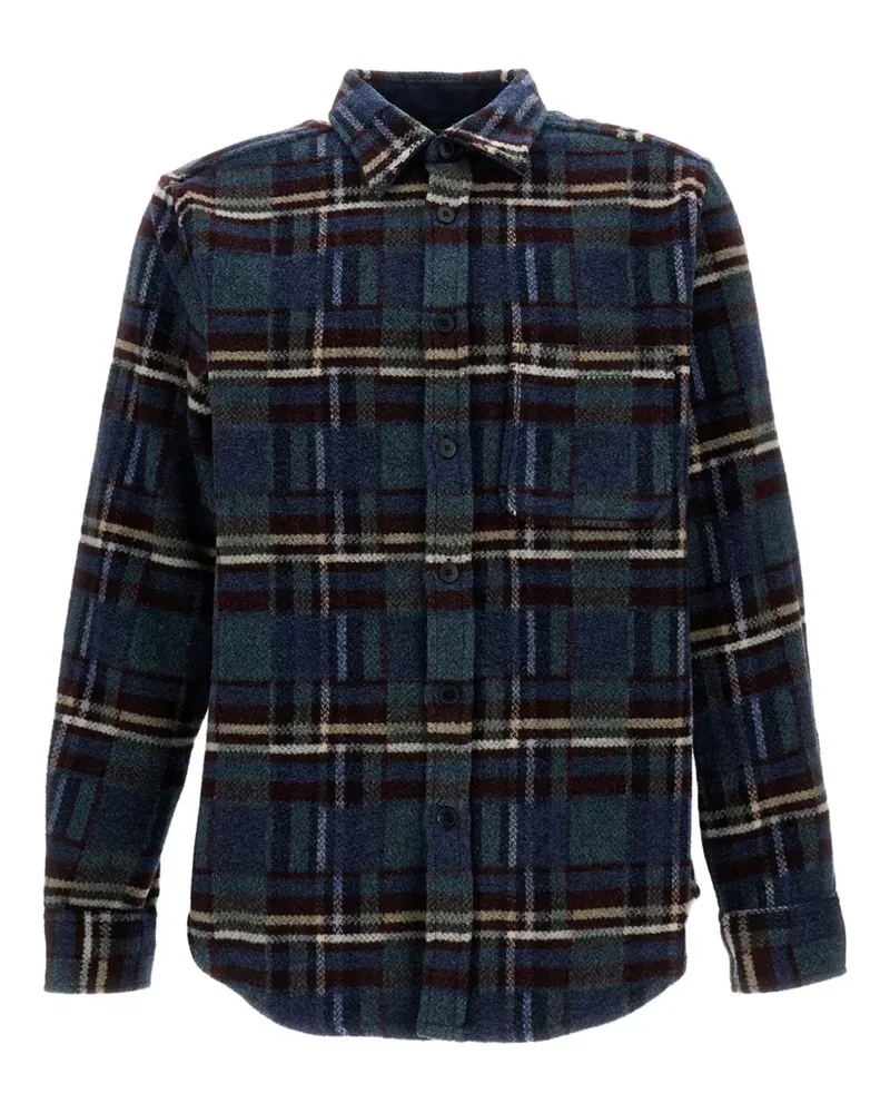 Portuguese Flannel Virgo II Hemd mit aufgesetzter Tasche - Blau Blau