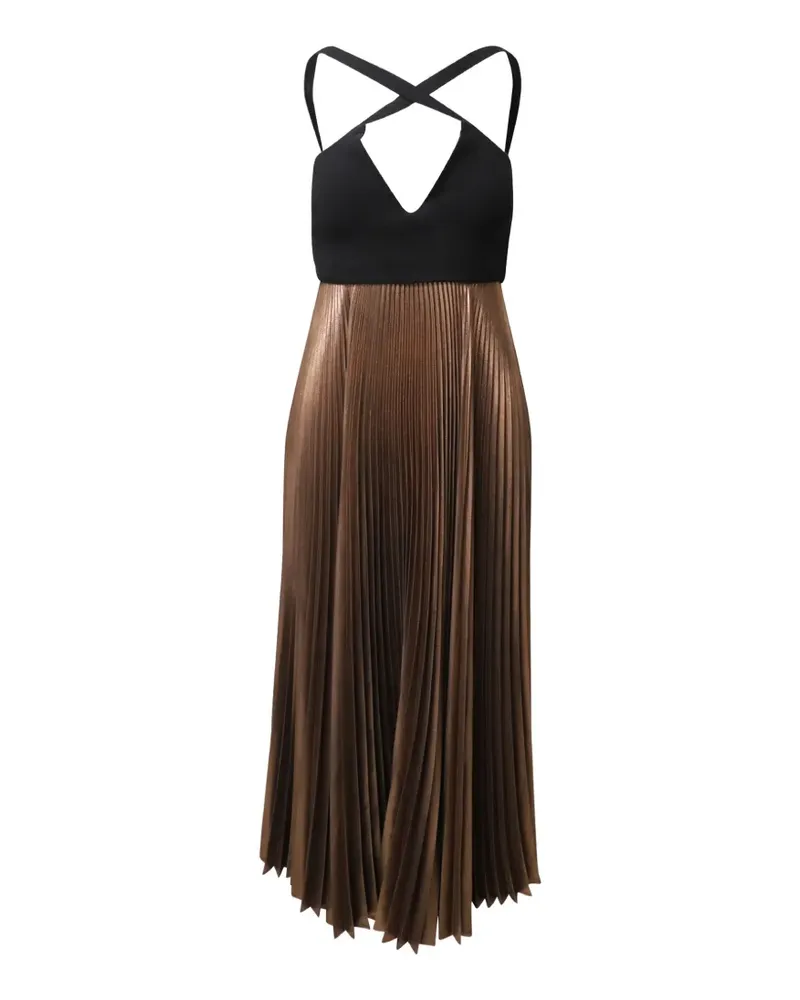 A.L.C. Alba Kleid mit Falten - Braun Braun