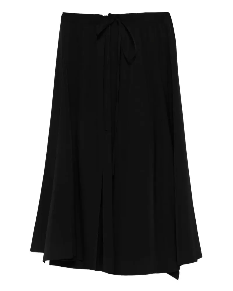 Yohji Yamamoto Rock mit Schnürung - Schwarz Schwarz