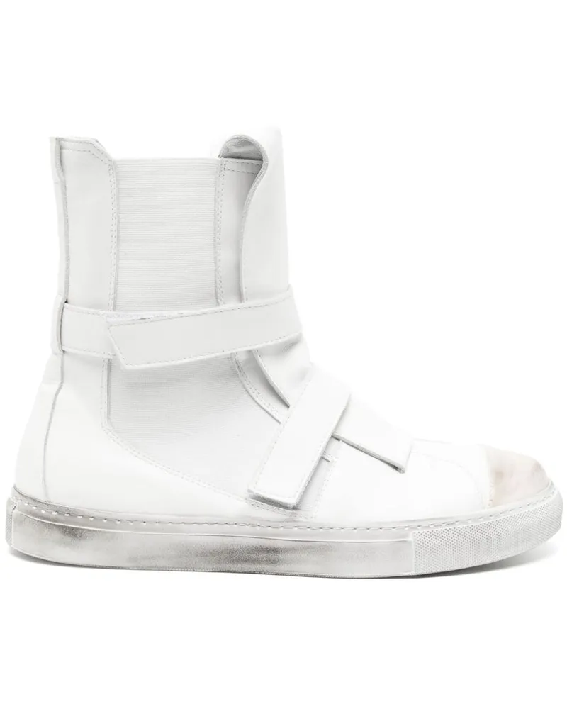 NICOLAS ANDREAS TARALIS High-Top-Sneakers mit Klettverschluss - Weiß Weiß