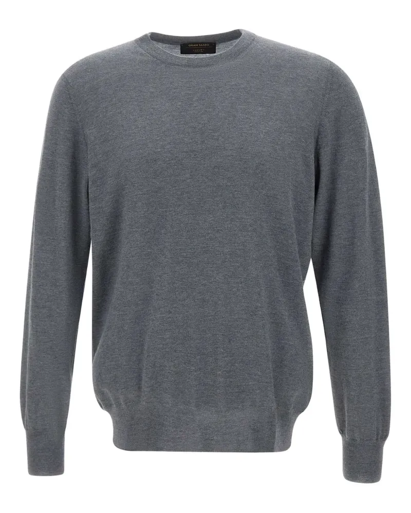 Gran Sasso Oberteil mit Rundhalsausschnitt - Grau Grau