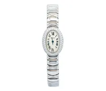 Mini Baignoire Armbanduhr mit Diamanten 18mm - Nude