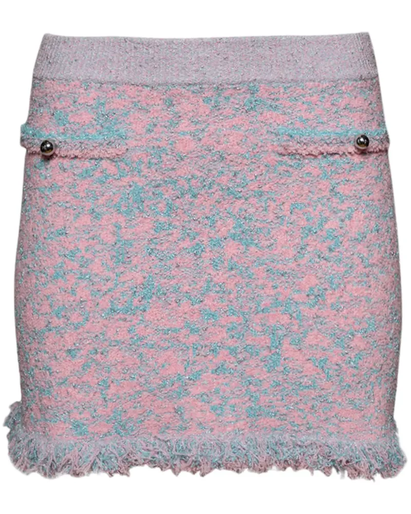 Paco Rabanne Minirock aus Tweed - Rosa Rosa
