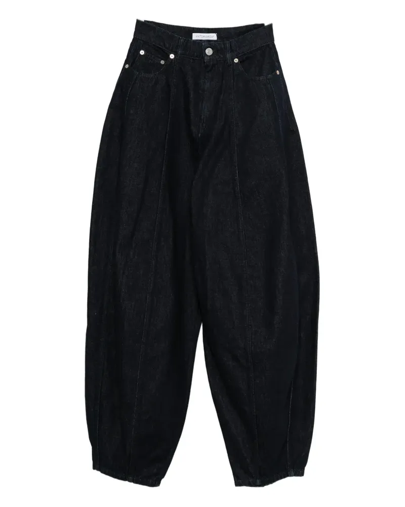Viktor & Rolf Jeans in Ballonform mit Einsätzen - Blau Blau