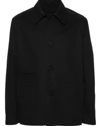 Lanvin Jacke aus Twill Schwarz