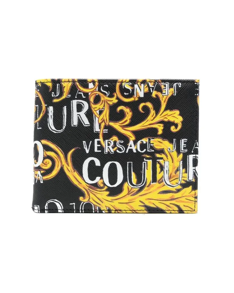 Versace Jeans Portemonnaie mit Barock-Print - Schwarz Schwarz