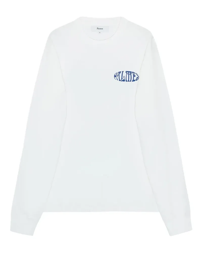 Palmes Angels Langarmshirt - Weiß Weiß