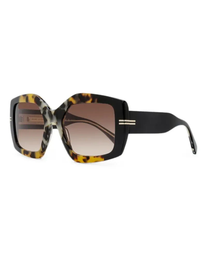 Marc Jacobs Sonnenbrille im Oversized-Look - Schwarz Schwarz