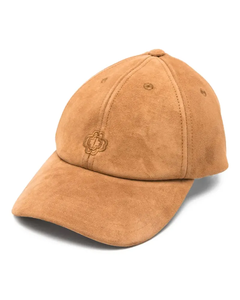 Maje Baseballkappe mit Logo-Stickerei - Braun Braun