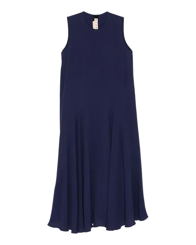 Marni crew-neck midi dress - Blau Blau
