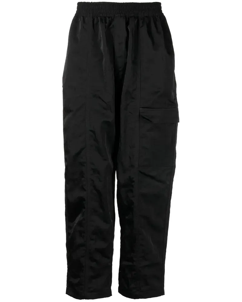 TRUE TRIBE Klassische Cropped-Hose - Schwarz Schwarz