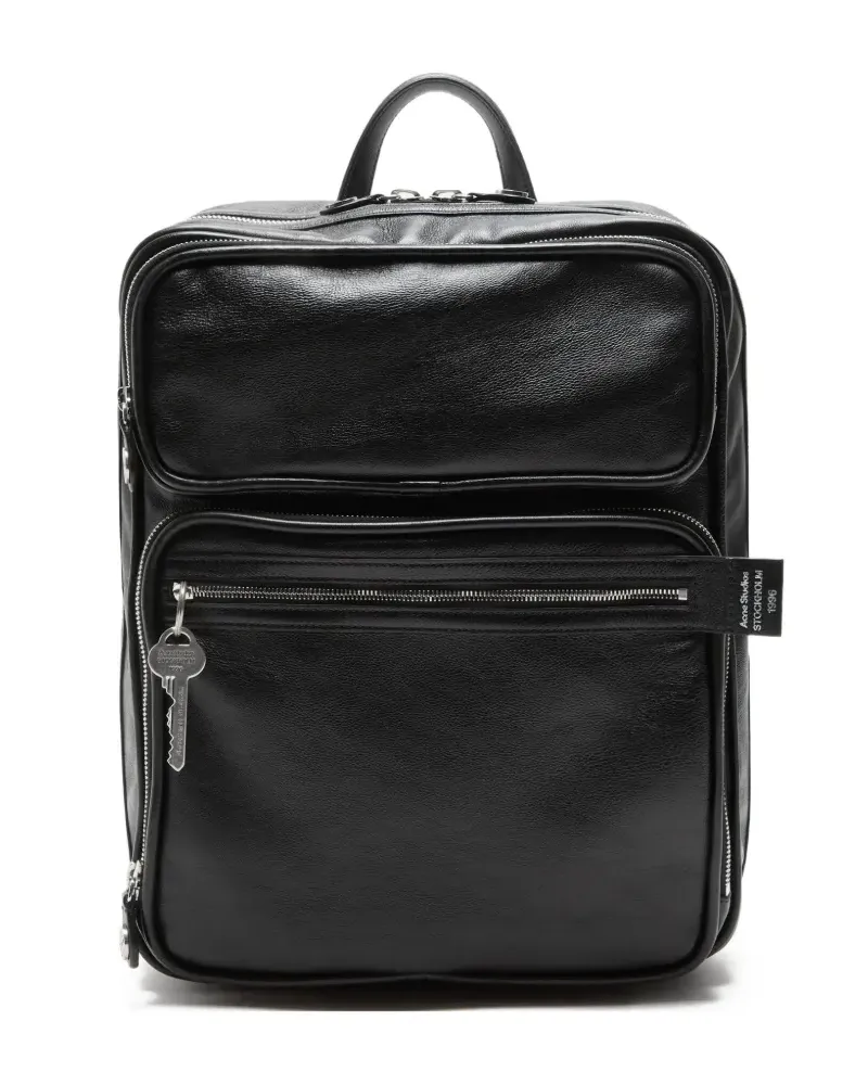 Acne Studios Rucksack mit Henkel - Schwarz Schwarz