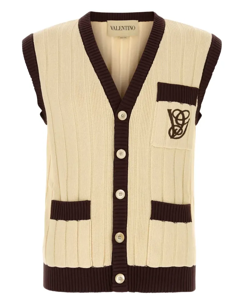 Valentino Garavani Cardigan ohne Ärmel - Nude Nude