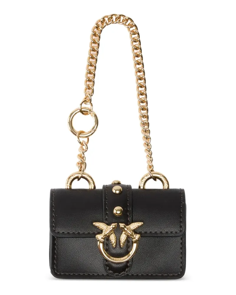Pinko Love Birds Taschenanhänger - Schwarz Schwarz