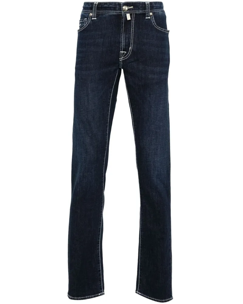 Tramarossa Tief sitzende Leonardo Slim-Fit-Jeans Blau