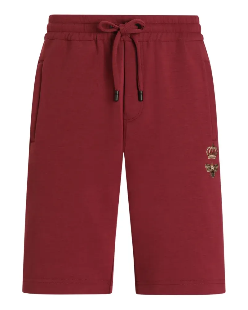 Dolce & Gabbana Badeshorts mit Stickerei - Rot Rot