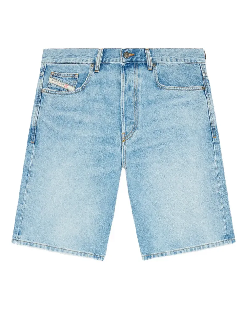 Diesel Shorts aus Denim mit Logo-Applikation - Blau Blau