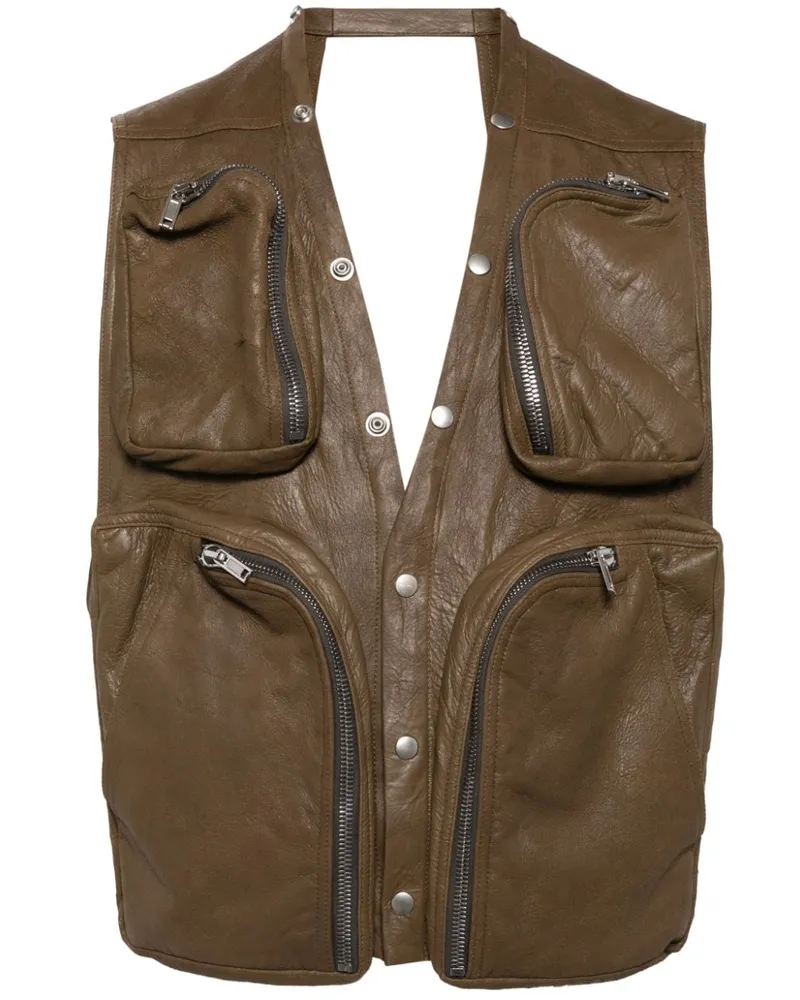 Rick Owens Geknöpfte Military-Jacke - Braun Braun