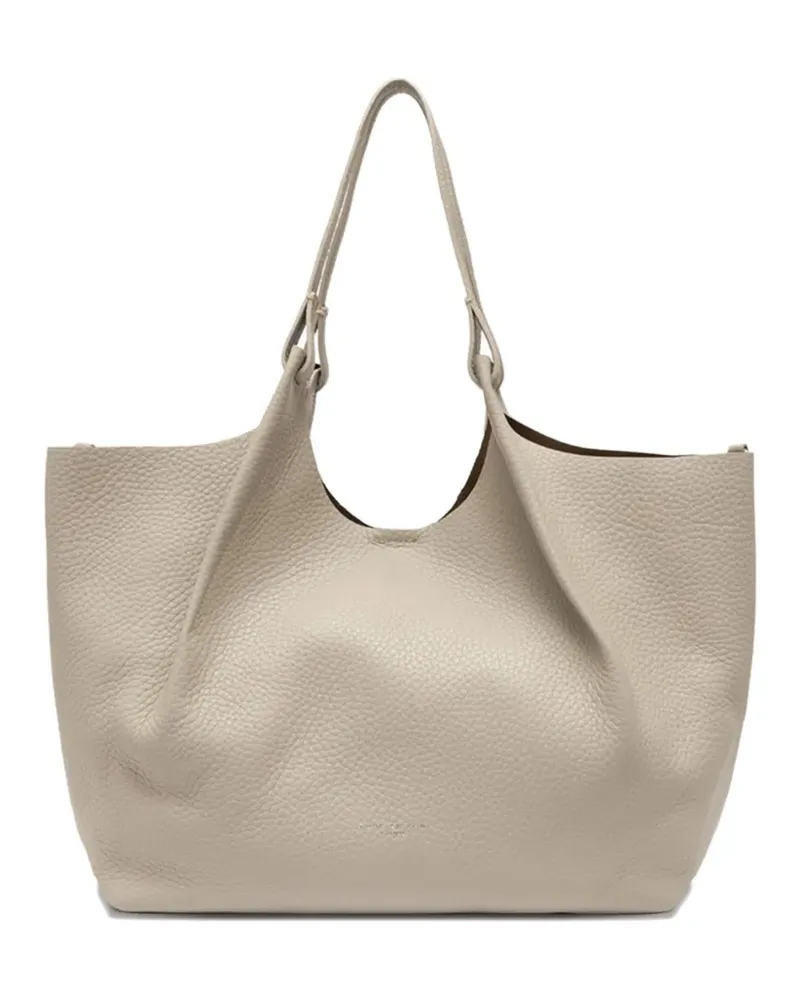 Gianni Chiarini Handtasche aus strukturiertem Leder - Nude Nude