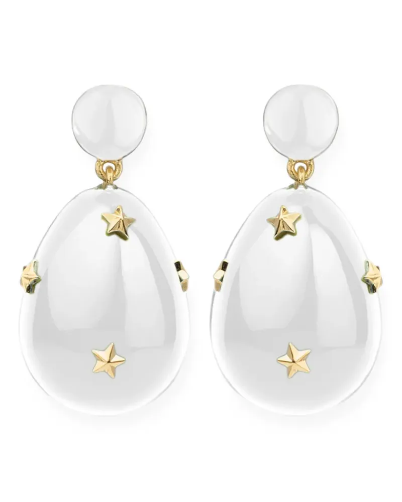 Eshvi Mini Galaxy Hängeohrringe - Weiß Weiß
