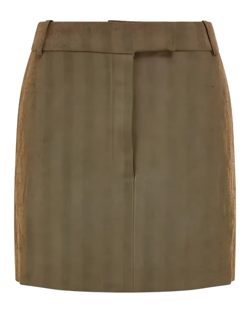 Ferragamo herringbone mini skirt - Braun Braun