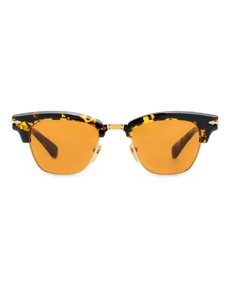 Jacques Marie Mage Sartre square-frame sunglasses - Braun Braun