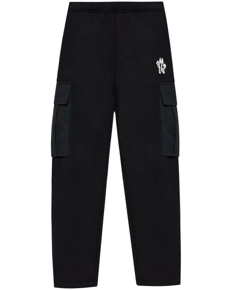 Moncler Jogginghose mit Logo-Patch - Schwarz Schwarz
