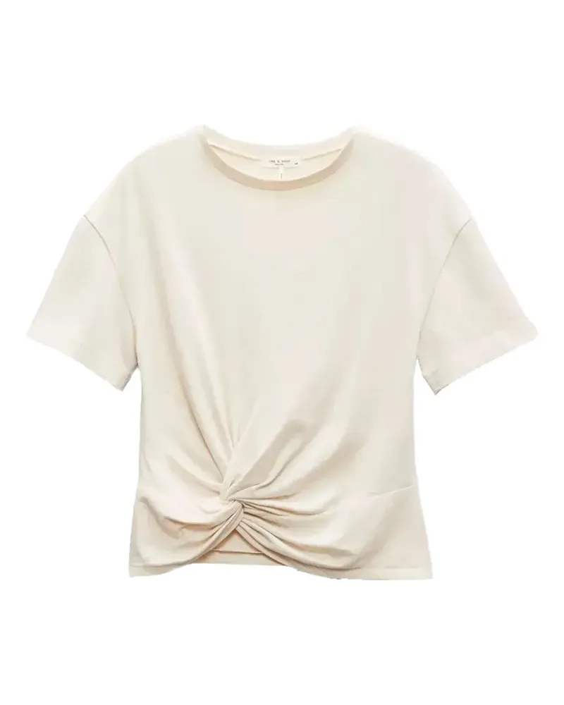 Rag & Bone T-Shirt mit verdrehter Front - Nude Nude