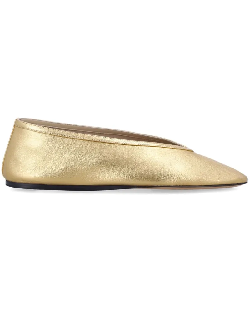 Le Monde Béryl Luna Ballerinas - Gold Gold