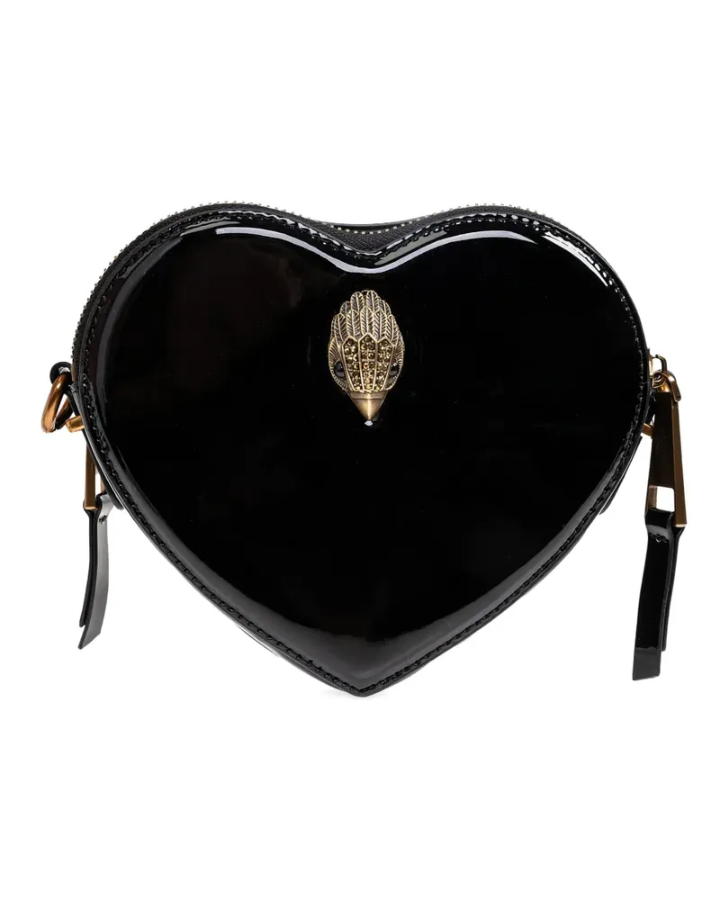 Kurt Geiger Shoreditch Heart patent-leather mini bag - Schwarz Schwarz