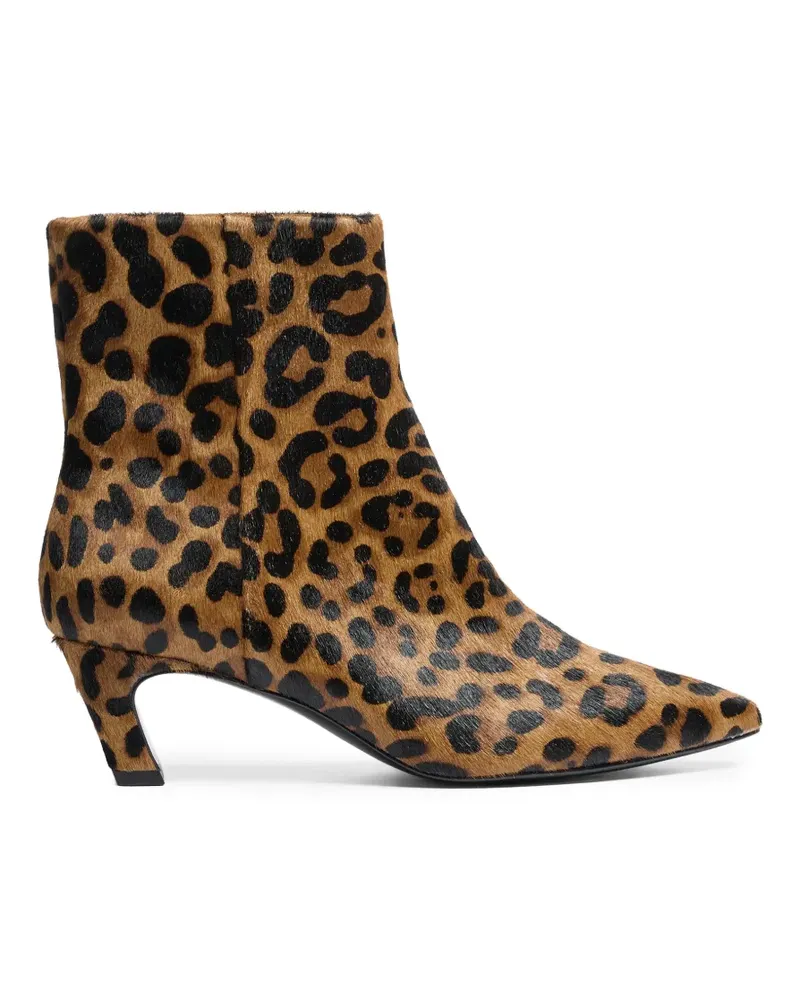 ash Vicky Stiefeletten mit Leopardenprint - Braun Braun