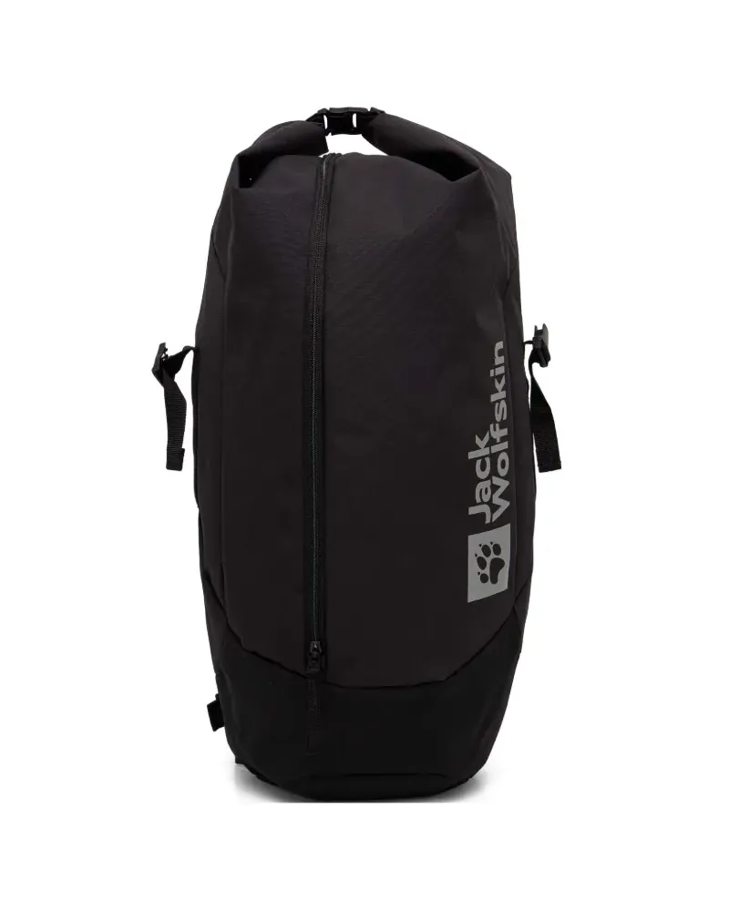 Jack Wolfskin Rucksack mit Reißverschluss - Schwarz Schwarz