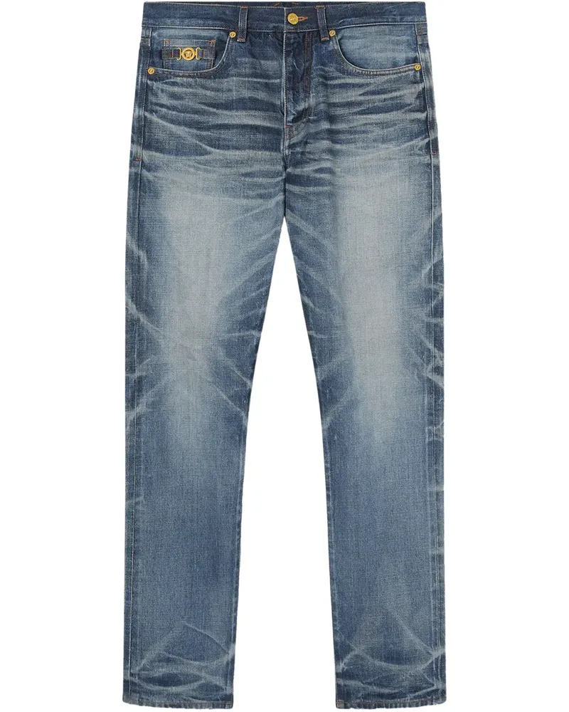 Versace Made in Japan Straight-Leg-Jeans - Blau Blau