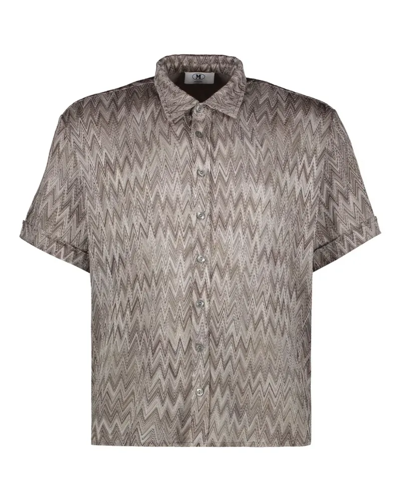 Missoni Hemd mit Zickzackmuster - Braun Braun