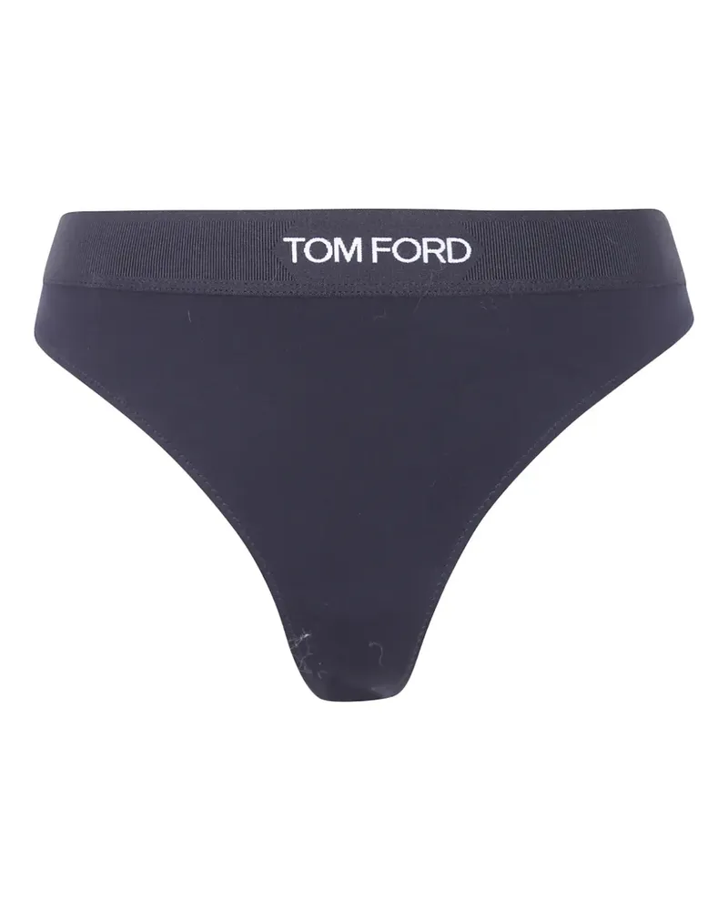 Tom Ford logo-waistband thong - Schwarz Schwarz