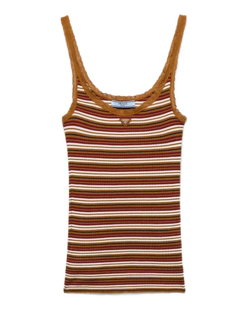 Prada striped cotton top - Braun Braun