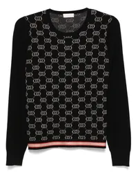 Liu Jo Pullover mit Jacquard-Monogramm Schwarz