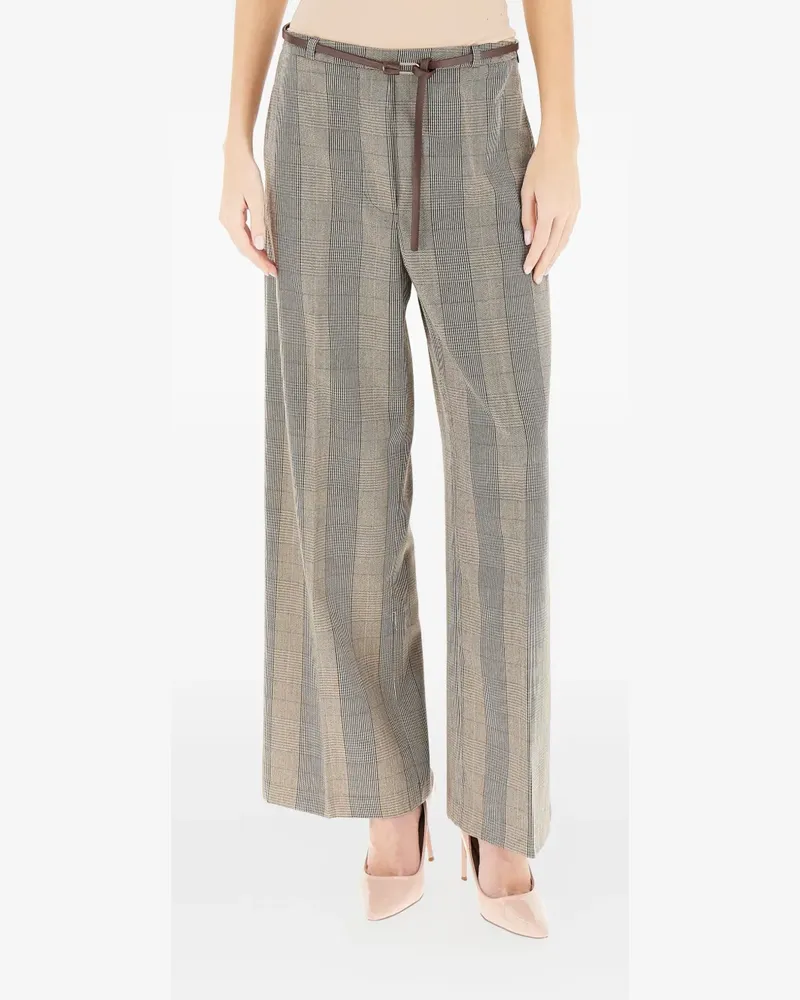 Kocca Engracia checked trousers - Nude Nude