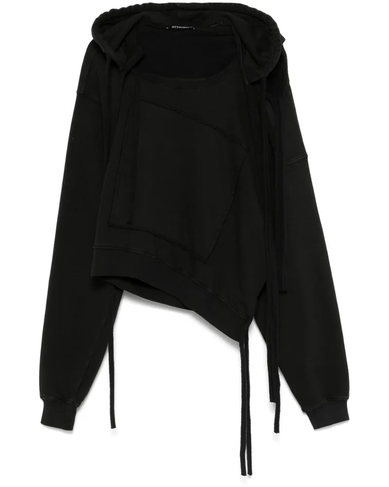 OTTOLINGER Hoodie mit asymmetrischem Design - Schwarz Schwarz